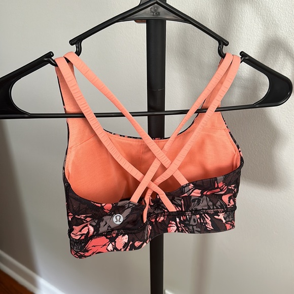 Lululemon Pink/Patterned sports Bra - Picture 2 of 5